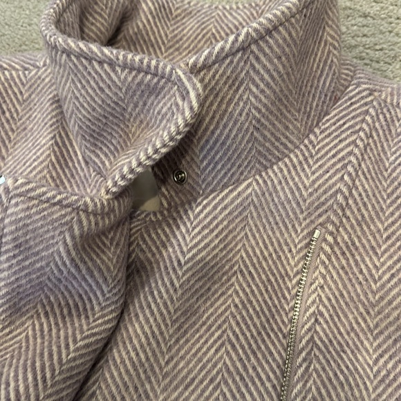 LOFT Herringbone Wool Blend Coat - Picture 10 of 11